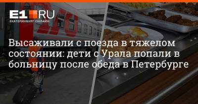 Артем Устюжанин - Высаживали с поезда в тяжелом состоянии: дети с Урала попали в больницу после обеда в Петербурге - e1.ru - Санкт-Петербург - Екатеринбург