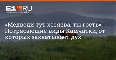 «Медведи тут хозяева, ты гость». Потрясающие виды Камчатки, от которых захватывает дух - e1.ru - Екатеринбург