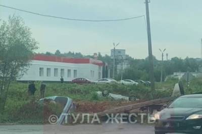 В Туле в поселке Барсуки произошло ДТП с двумя перевертышами - tula.mk.ru - Крым - Тула - Тульская обл.