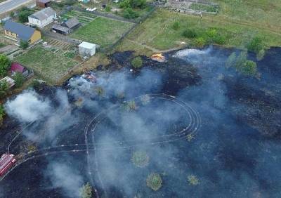 В Сасовском районе за несколько часов сгорело более шести гектаров сухой травы - ya62.ru - Рязанская обл. - район Сасовский