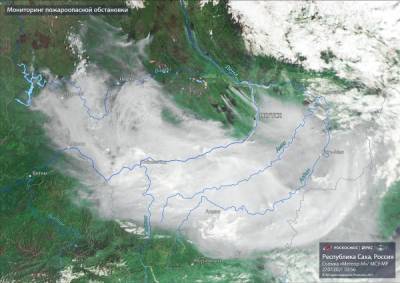 Дым от лесных пожаров затянул Якутию плотной пеленой - nakanune.ru - респ. Саха - Якутск - Иркутск - район Приангарья