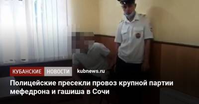 Полицейские пресекли провоз крупной партии мефедрона и гашиша в Сочи - kubnews.ru - Россия - Сочи - Краснодарский край - Московская обл. - Пермский край