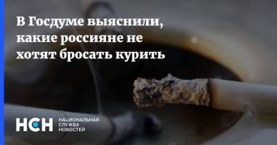 Николай Говорин - В Госдуме выяснили, какие россияне не хотят бросать курить - nsn.fm - Россия