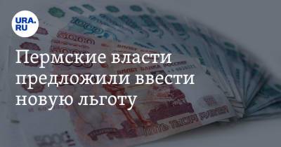 Дмитрий Махонин - Пермские власти предложили ввести новую льготу - ura.news - Пермский край