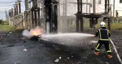Пожар на подстанции в Ровно: часть города осталась без электричества (ФОТО, ВИДЕО) - dsnews.ua - Украина