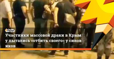 Участники массовой драки вКрыму пытались «отбить своего» усиловиков - ridus.ru - Крым - Симферополь - Севастополь