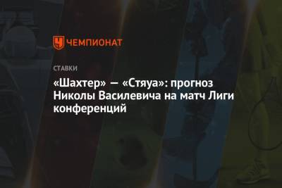«Шахтер» — «Стяуа»: прогноз Николы Василевича на матч Лиги конференций - championat.com - Армения - Ереван - Караганда
