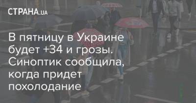 Наталья Диденко - В пятницу в Украине будет +34 и грозы. Синоптик сообщила, когда придет похолодание - strana.ua - Украина - Днепропетровская обл.