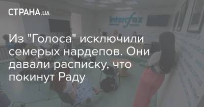 Ярослав Железняк - Из "Голоса" исключили семерых нардепов. Они давали расписку, что покинут Раду - strana.ua - Украина