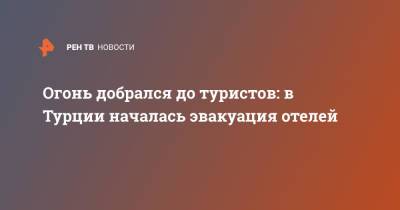 Огонь добрался до туристов: в Турции началась эвакуация отелей - ren.tv - Турция