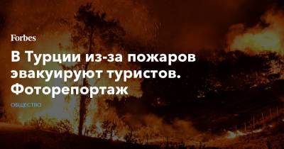 В Турции из-за пожаров эвакуируют туристов. Фоторепортаж - forbes.ru - Турция