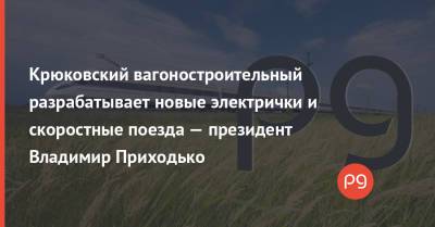 Крюковский вагоностроительный разрабатывает новые электрички и скоростные поезда — президент Владимир Приходько - thepage.ua - Украина