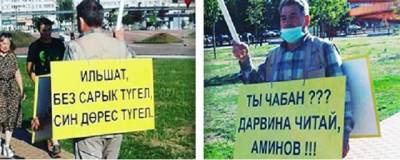 В Набережных Челнах пенсионер вышел с плакатом после слов депутата Госсовета о баранах - runews24.ru - Набережные Челны