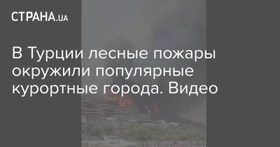 В Турции лесные пожары окружили популярные курортные города. Видео - strana.ua - Украина - Турция