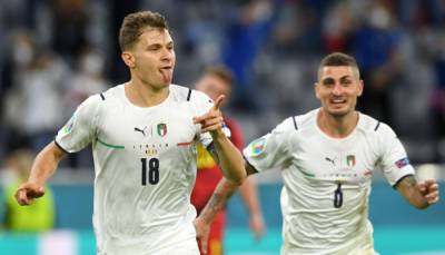 Лоренцо Инсинье - Италия обыграла Бельгию в четвертьфинале Евро-2020 - sportarena.com - Украина - Англия - Швейцария - Бельгия - Италия - Испания - Чехия - Дания