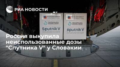 Россия выкупила неиспользованные дозы "Спутника V" у Словакии - ria.ru - Россия - Словакия - Прага