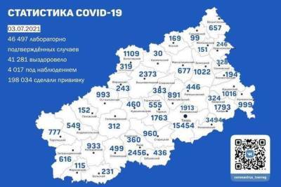 Новые случаи коронавируса обнаружили в 24 районах Тверской области - tver.mk.ru - Тверь - Тверская обл. - район Торжокский - район Калининский - округ Лесной