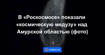 В «Роскосмосе» показали «космическую медузу» над Амурской областью (фото) - news.mail.ru - Россия - Англия - Амурская обл. - респ. Саха