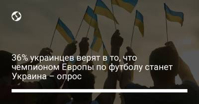 36% украинцев верят в то, что чемпионом Европы по футболу станет Украина – опрос - liga.net - Украина - Англия - Швейцария - Бельгия - Италия - Испания - Чехия - Дания