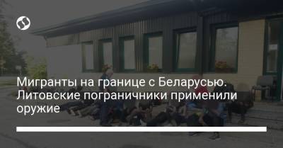 Мигранты на границе с Беларусью. Литовские пограничники применили оружие - liga.net - Украина - Белоруссия - Литва