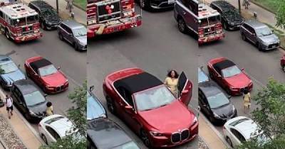 Женщина бросила свой автомобиль на дороге и отправилась за покупками: пожарная машина не смогла проехать - skuke.net - Колумбия - штат Вашингтон - Интересно