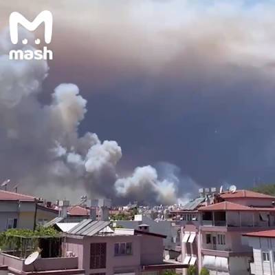 Несколько отелей и вилл эвакуировали в Бодруме и Мармарисе из-за лесных пожаров - nakanune.ru - Россия - Турция