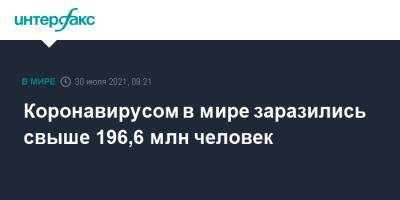 Джонс Хопкинс - Коронавирусом в мире заразились свыше 196,6 млн человек - interfax.ru - Москва - США - Бразилия - Индия