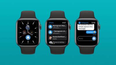 Nanogram Messenger добавляет полную функциональность Telegram смарт-часам Apple Watch - itc.ua - Украина