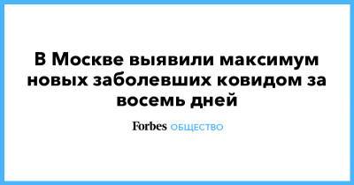 В Москве выявили максимум новых заболевших ковидом за восемь дней - forbes.ru - Москва - Россия