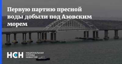 Марат Хуснуллин - Первую партию пресной воды добыли под Азовским морем - nsn.fm - Крым - Азовское Море