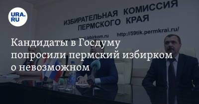 Кандидаты в Госдуму попросили пермский избирком о невозможном - ura.news