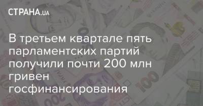 Александр Новиков - В третьем квартале пять парламентских партий получили почти 200 млн гривен госфинансирования - strana.ua - Украина