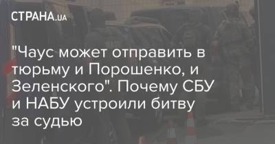 Николай Чаус - "Чаус может отправить в тюрьму и Порошенко, и Зеленского". Почему СБУ и НАБУ устроили битву за судью - strana.ua - Украина - Киев - Молдавия