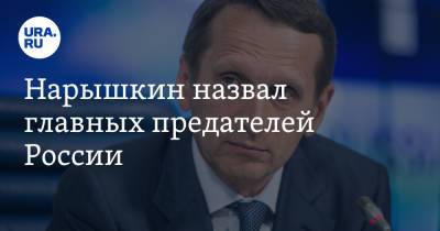 Владимир Андреев - Сергей Нарышкин - Нарышкин назвал главных предателей России - ura.news - Россия