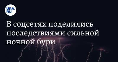 В соцсетях поделились последствиями сильной ночной бури. «Задуматься о первозданных силах и Творце» - ura.news - Екатеринбург - Челябинская обл. - Пермский край - Урал