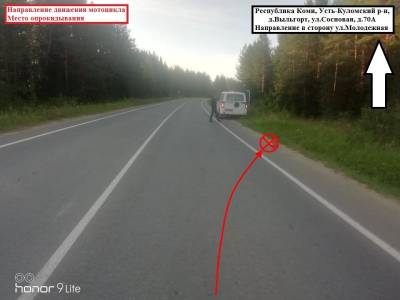 В Коми мотоциклисты без прав за сутки дважды стали виновниками ДТП - komiinform.ru - респ. Коми - Минск - район Усть-Куломский