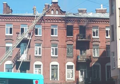 В квартирном пожаре на Пионерской в Петербурге пострадало двое человек - ivbg.ru - Украина - Санкт-Петербург - Петербург