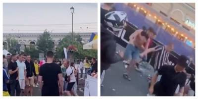 Массовую драку устроили в центре Киева, видео: один остался лежать без движения - politeka.net - Украина - Киев - Столица