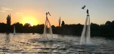 Джаз, флайборд над Торцом и водяная арка: в Краматорске к 90-летию водоканала устроили грандиозный праздник на воде (фото) - w-n.com.ua - Харьков - Краматорск