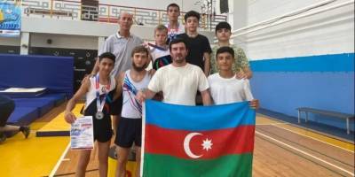 Азербайджанские гимнасты заняли призовые места на турнире по прыжкам на акробатической дорожке в России - trend.az - Россия - Минеральные Воды - Азербайджан - Ставрополье