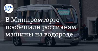 Денис Мантуров - В Минпромторге пообещали россиянам машины на водороде - ura.news - Россия