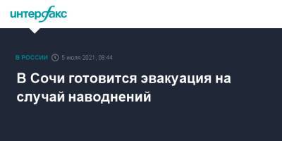 В Сочи готовится эвакуация на случай наводнений - interfax.ru - Москва - Сочи