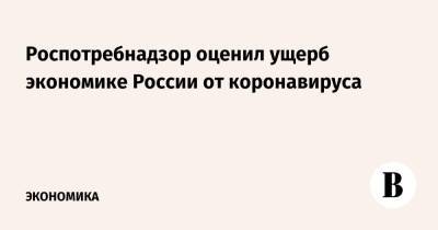 Роспотребнадзор оценил ущерб экономике России от коронавируса - vedomosti.ru - Россия