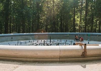 Отделка поющего фонтана завершается в нижегородском парке «Швейцария» - vgoroden.ru - Швейцария - Благоустройство