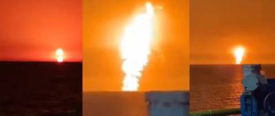 Ибрагим Ахмедов - В Каспийском море произошел мощный взрыв: видео - w-n.com.ua - Азербайджан