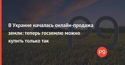 В Украине началась онлайн-продажа земли: теперь госземлю можно купить только так - thepage.ua - Украина - Голос