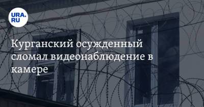 Курганский осужденный сломал видеонаблюдение в камере - ura.news - Курганская обл.