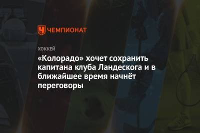 Луис Блюз - «Колорадо» хочет сохранить капитана клуба Ландескога и в ближайшее время начнёт переговоры - championat.com - шт. Колорадо