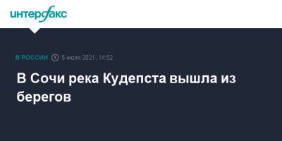Вениамин Кондратьев - В Сочи река Кудепста вышла из берегов - interfax.ru - Москва - Сочи - Краснодарский край