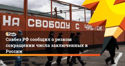 Вячеслав Лебедев - Александр Гребенкин - Совбез РФ сообщил о резком сокращении числа заключенных в России - ridus.ru - Россия